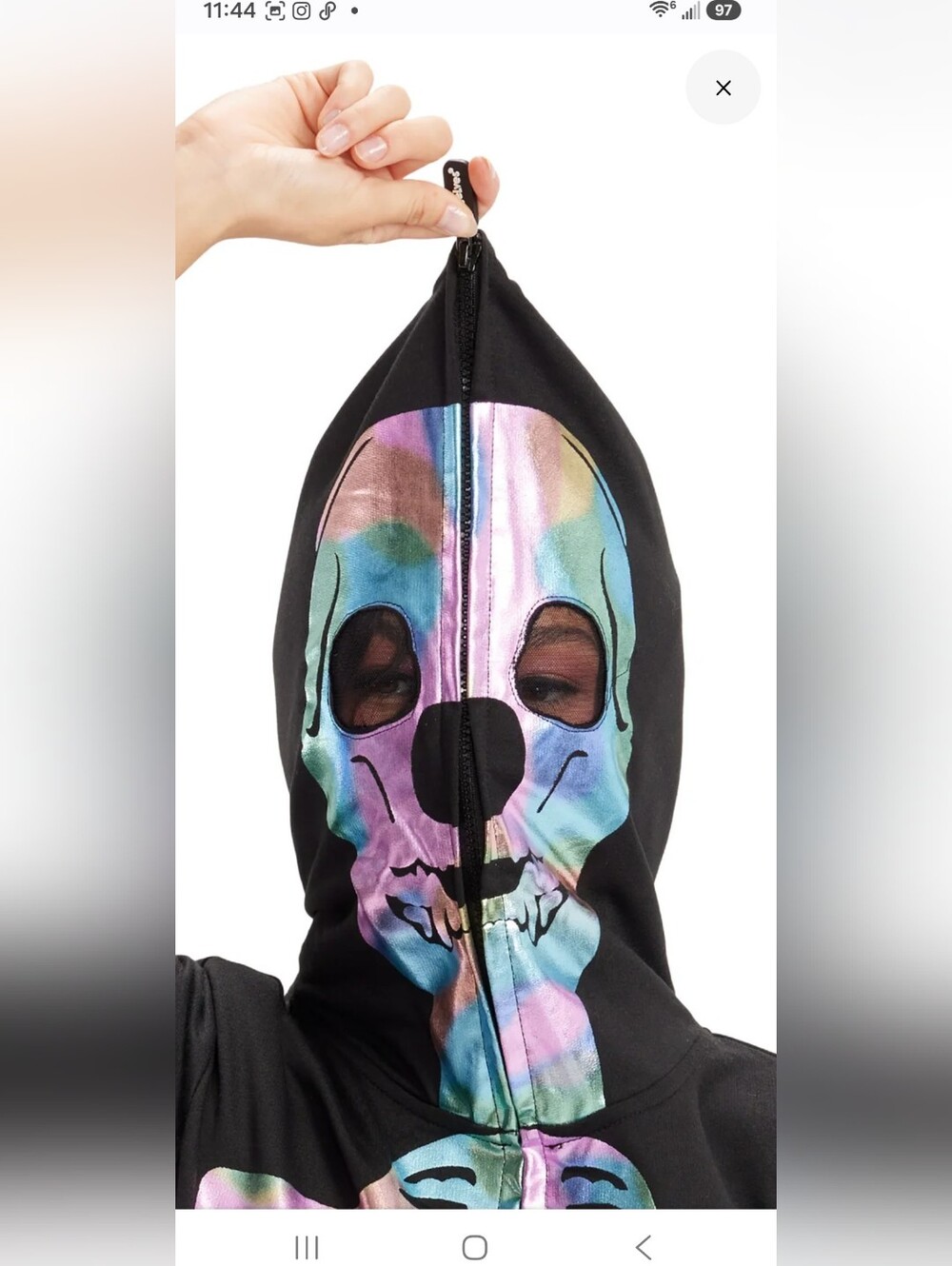 Tipsy Elves Iridescent Skeleton Costume - Picture 10 of 12